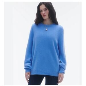 GUEST IN RESIDENCE Sz M Medium All Day 100% Cashmere Crew Pullover Sweater